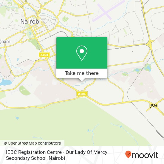 IEBC Registration Centre - Our Lady Of Mercy Secondary School map