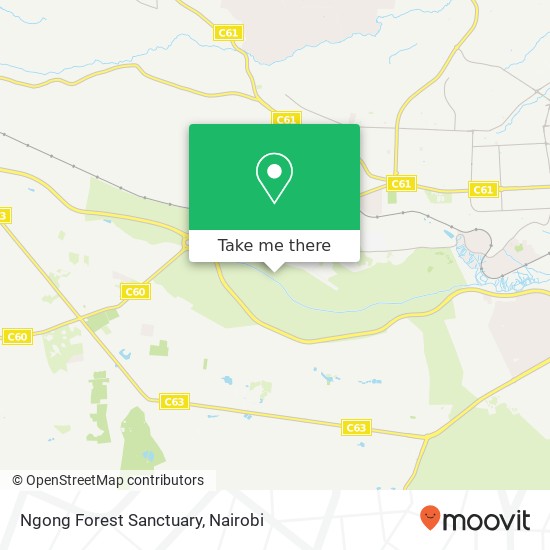 Ngong Forest Sanctuary map