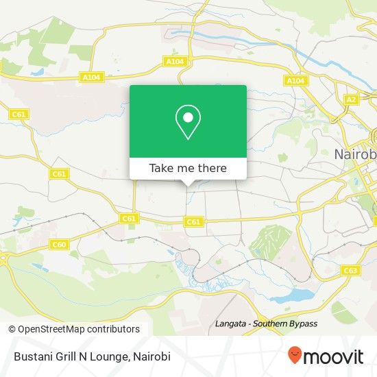 Bustani Grill N Lounge map