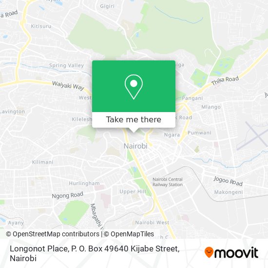 Longonot Place, P. O. Box 49640 Kijabe Street map