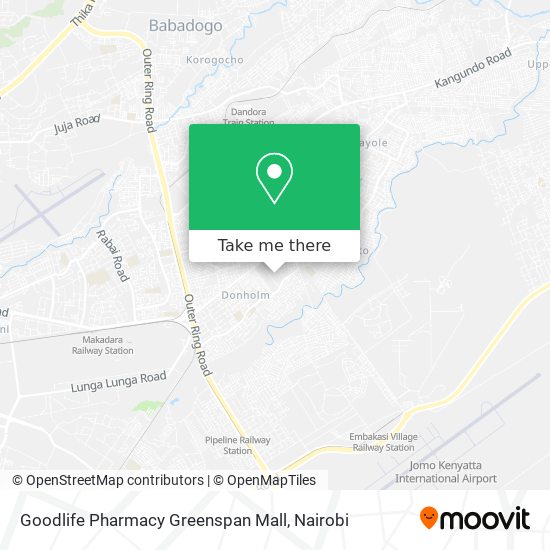 Goodlife Pharmacy Greenspan Mall map