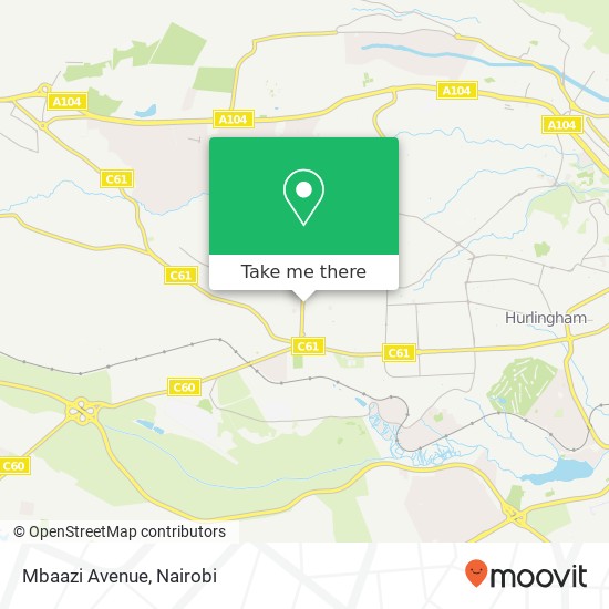 Mbaazi Avenue map