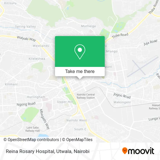 Reina Rosary Hospital, Utwala map