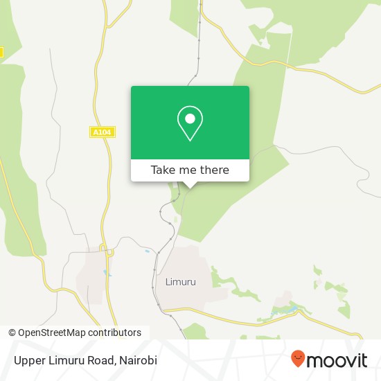 Upper Limuru Road map