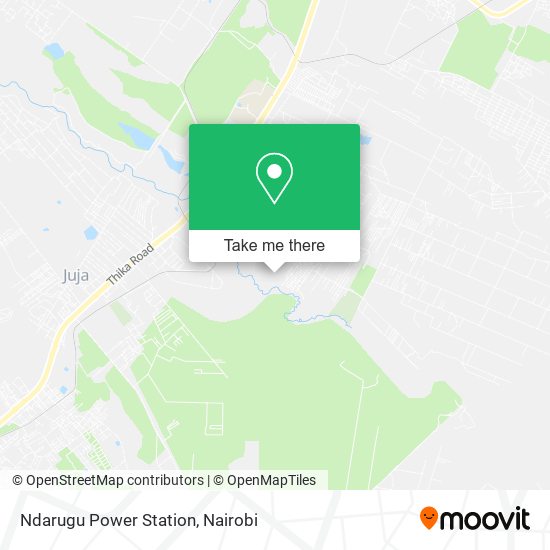 Ndarugu Power Station map