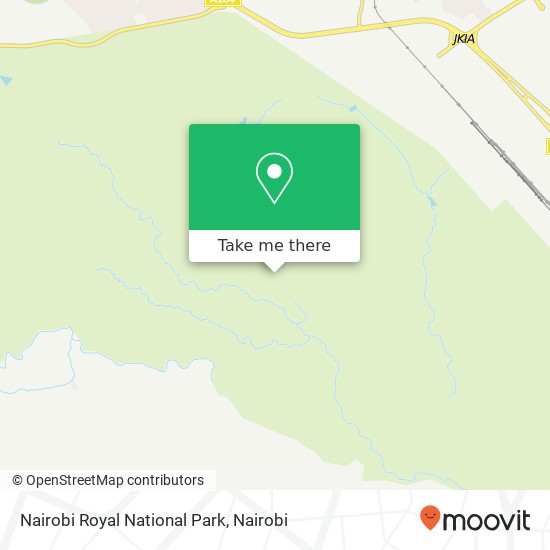 Nairobi Royal National Park map
