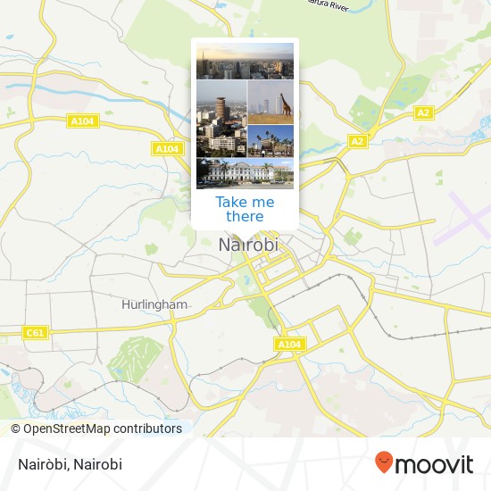 Nairòbi map