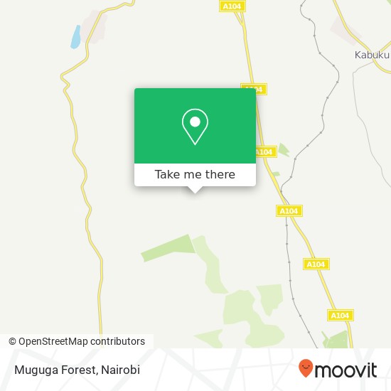 Muguga Forest map