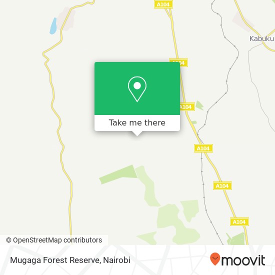 Mugaga Forest Reserve map