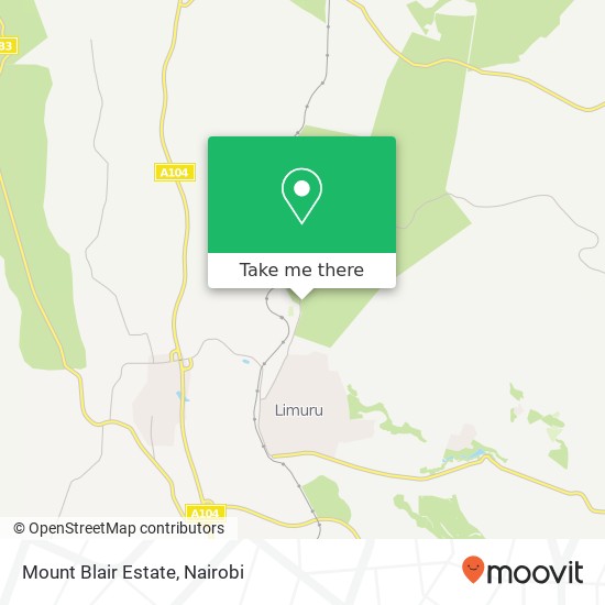 Mount Blair Estate map