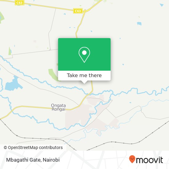 Mbagathi Gate map