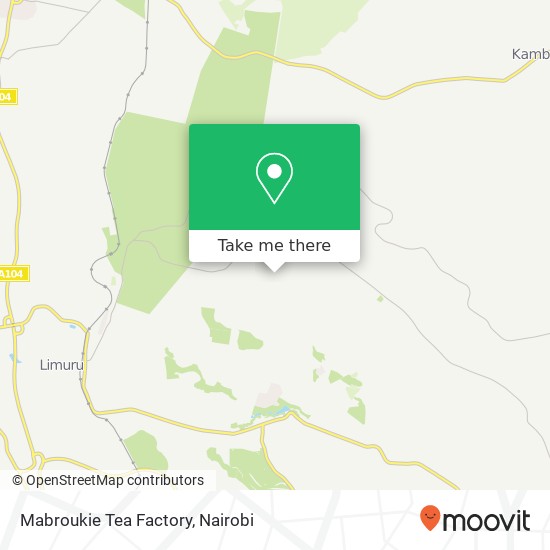 Mabroukie Tea Factory map