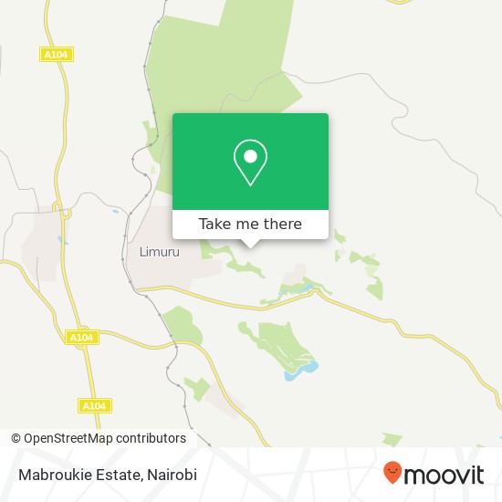 Mabroukie Estate map