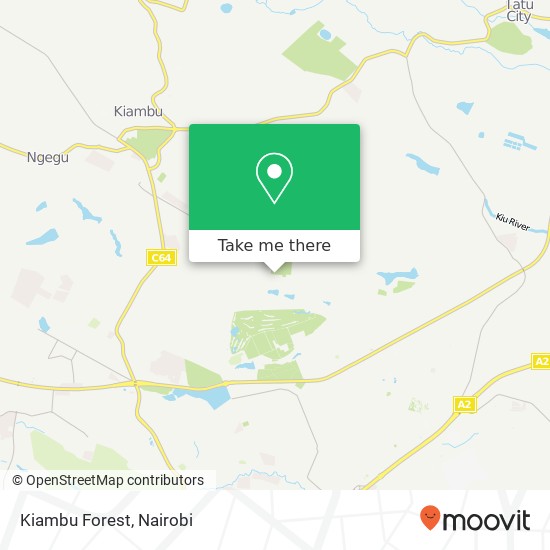 Kiambu Forest map