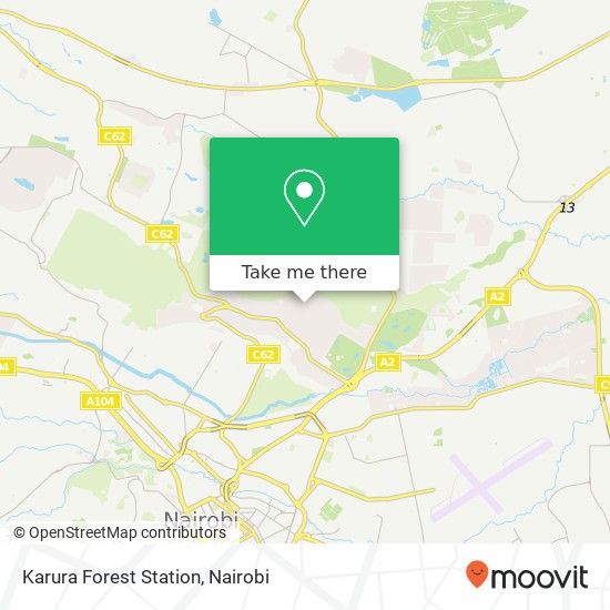 Karura Forest Station map