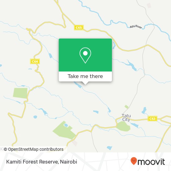Kamiti Forest Reserve map