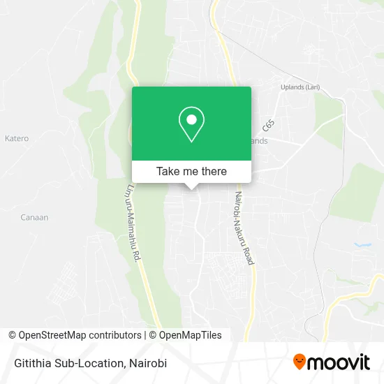 Gitithia Sub-Location map