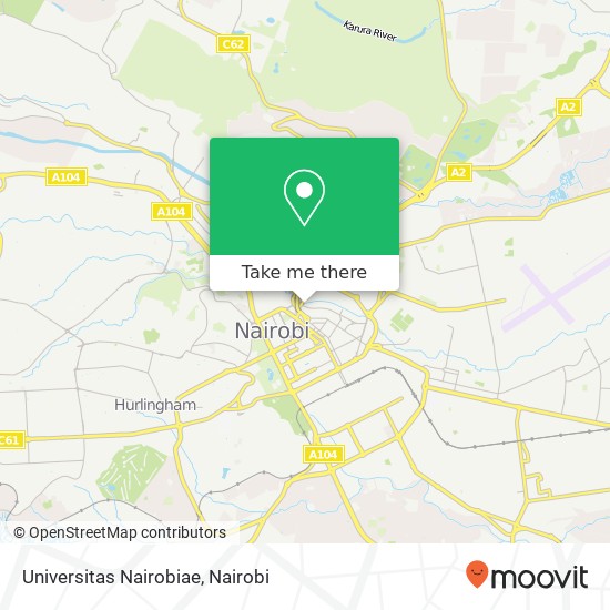 Universitas Nairobiae map