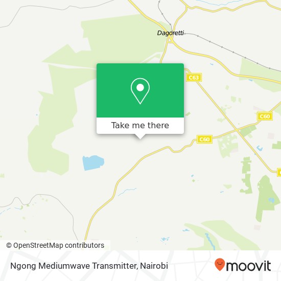 Ngong Mediumwave Transmitter map