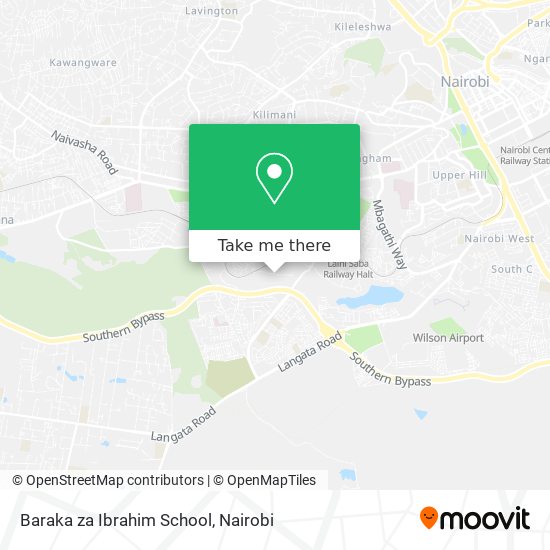 Baraka za Ibrahim School map