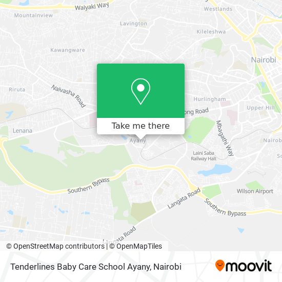 Tenderlines Baby Care School Ayany map