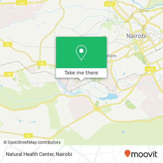 Natural Health Center map