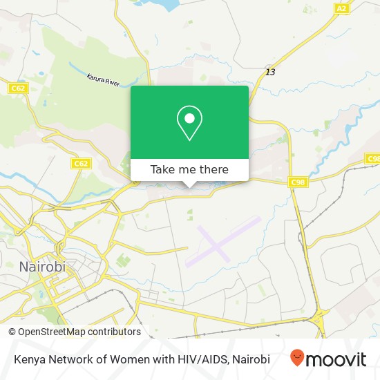 Kenya Network of Women with HIV / AIDS map