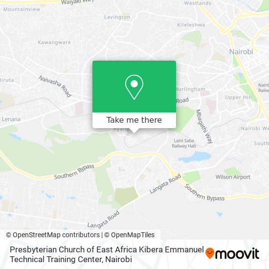 Presbyterian Church of East Africa Kibera Emmanuel Technical Training Center map