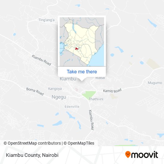 Kiambu County map