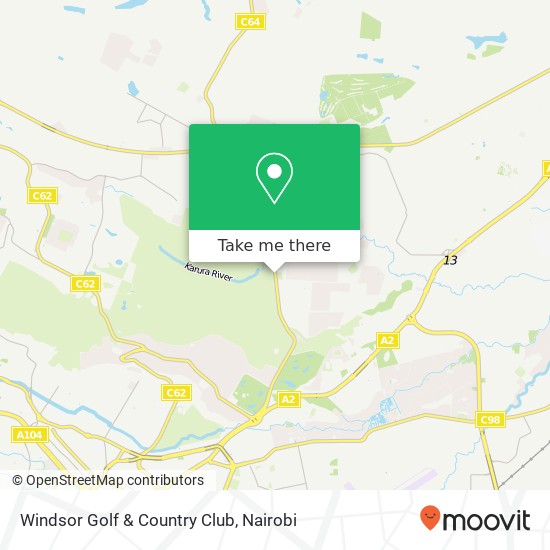 Windsor Golf & Country Club map
