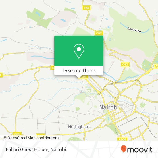 Fahari Guest House map