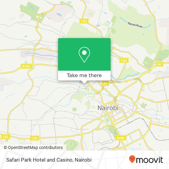 Safari Park Hotel and Casino map