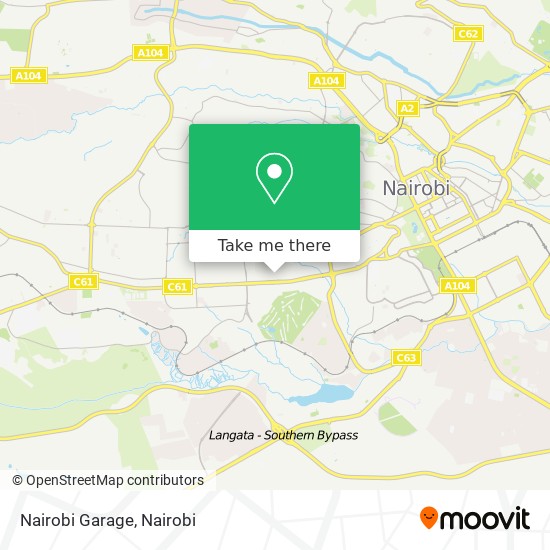 Nairobi Garage map