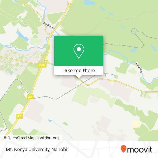 Mt. Kenya University map