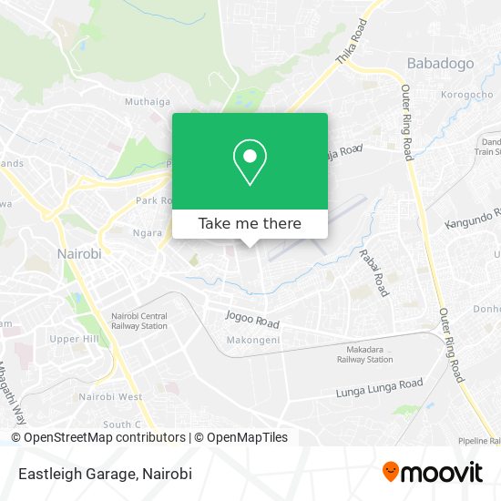 Eastleigh Garage map