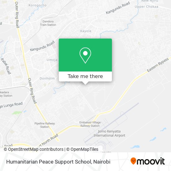 Humanitarian Peace Support School map