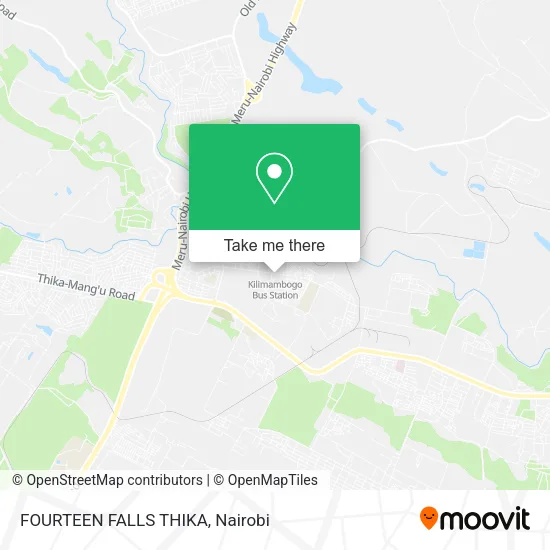FOURTEEN FALLS THIKA map