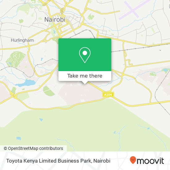 Toyota Kenya Limited Business Park map