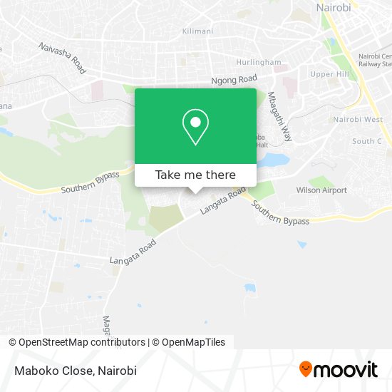 Maboko Close map