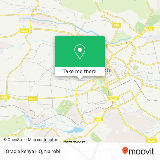 Oracle kenya HQ map