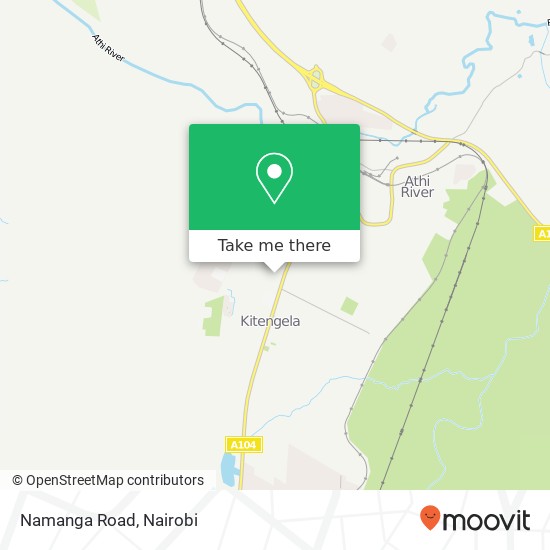 Namanga Road map