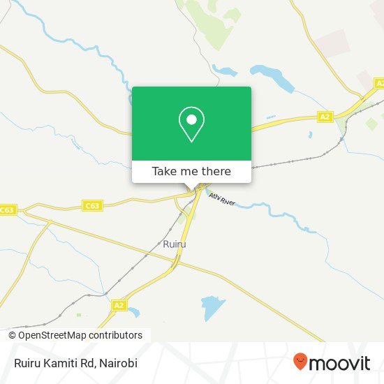 Ruiru Kamiti Rd map