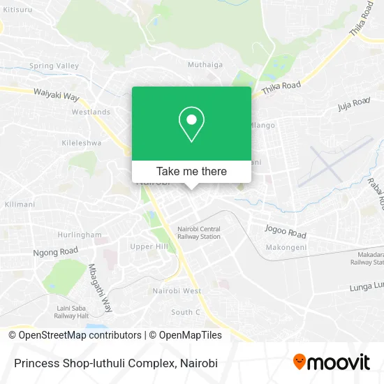 Princess Shop-luthuli Complex map
