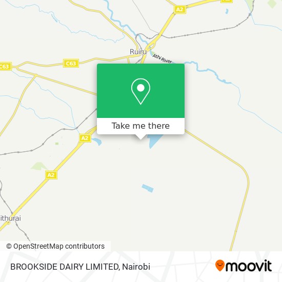 BROOKSIDE DAIRY LIMITED map