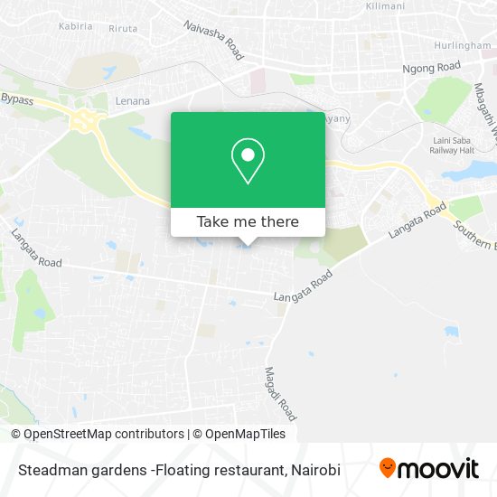 Steadman gardens -Floating restaurant map