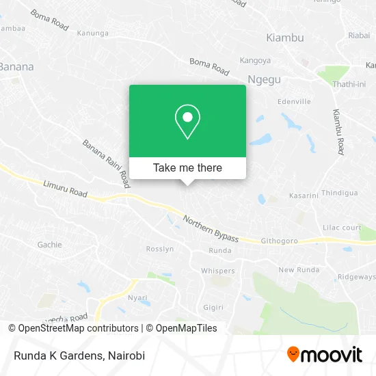 Runda K Gardens map