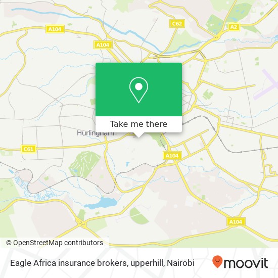 Eagle Africa insurance brokers, upperhill map