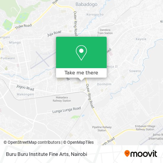 Buru Buru Institute Fine Arts map