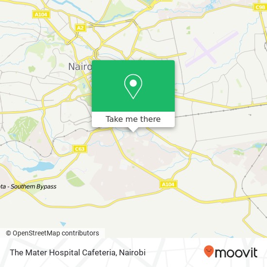 The Mater Hospital Cafeteria map