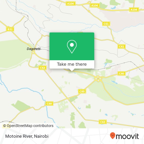 Motoine River map